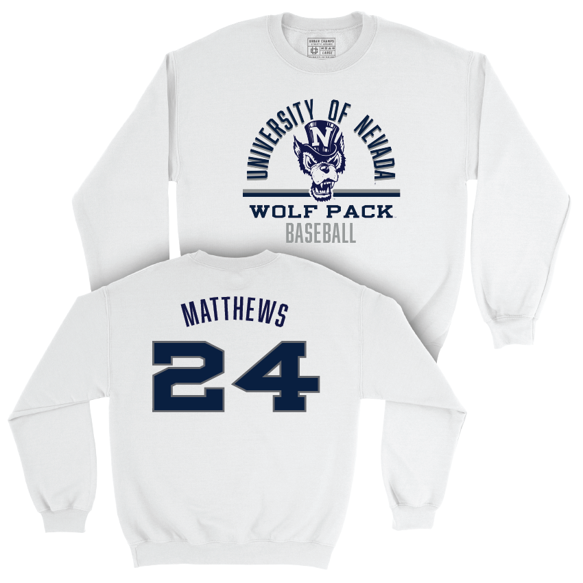 Nevada Baseball White Classic Crew  - Bryce Matthews