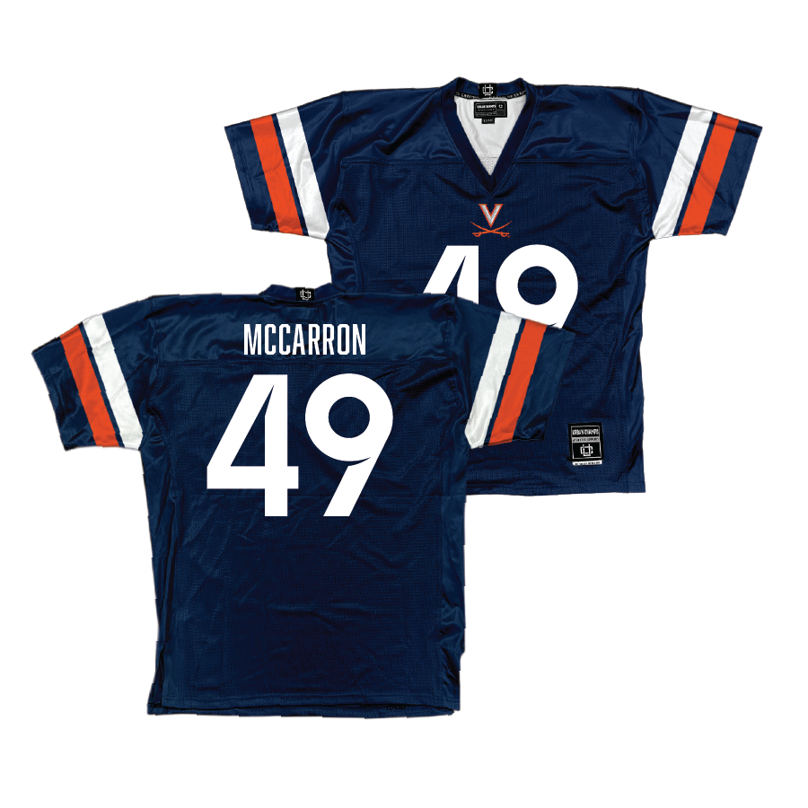 UVA Football Navy Jersey - Josh McCarron | #49