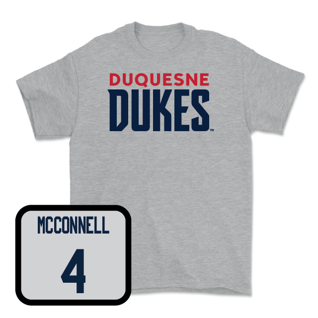 Duquesne Women's Basketball Sport Grey Lock Tee - Megan McConnell