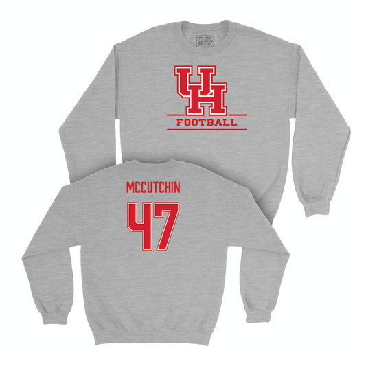 Houston Football Sport Grey Classic Crew  - Latreveon McCutchin