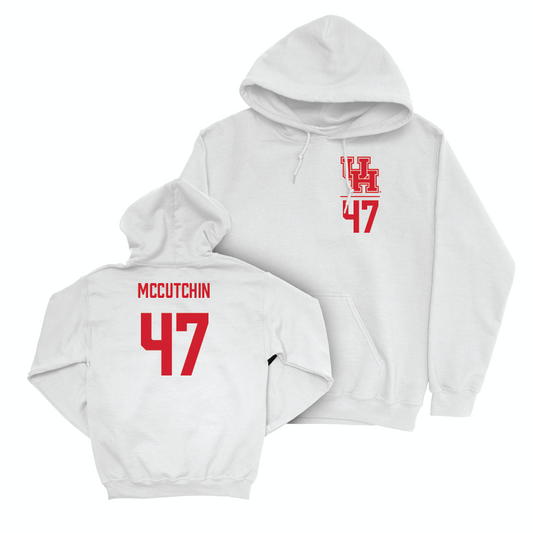 Houston Football White Logo Hoodie  - Latreveon McCutchin