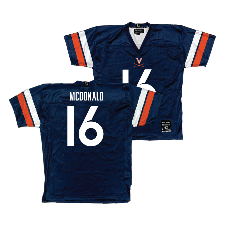 UVA Football Navy Jersey - Trey McDonald | #16