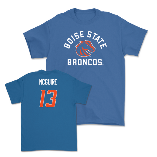 Boise State Women's Soccer Blue Arch Tee - Francesca McGuire