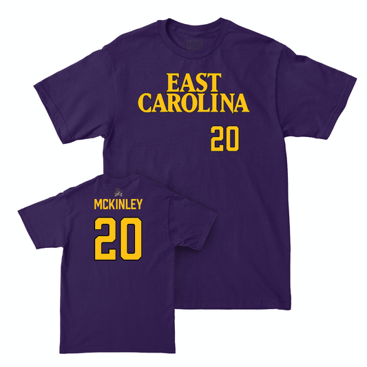 East Carolina Football Purple Sideline Tee   - Kamaurri McKinley