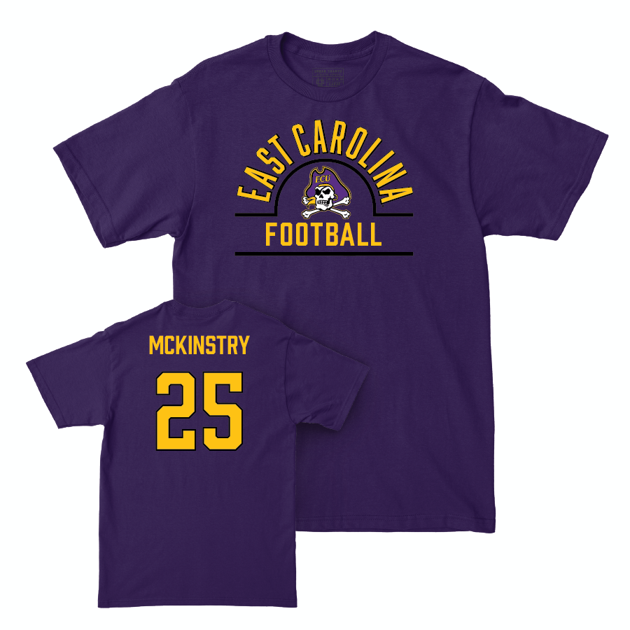 East Carolina Football Purple Arch Tee   - Kingston McKinstry