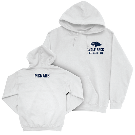 Nevada Women's Track & Field White Logo Hoodie   - Brynn McNabb