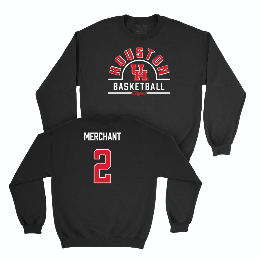 Houston Women's Basketball Black Arch Crew  - Kierra Merchant