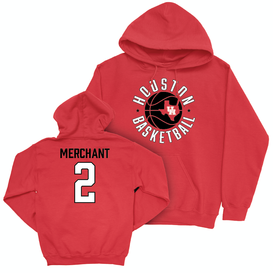 Houston Women's Basketball Red Hardwood Hoodie  - Kierra Merchant