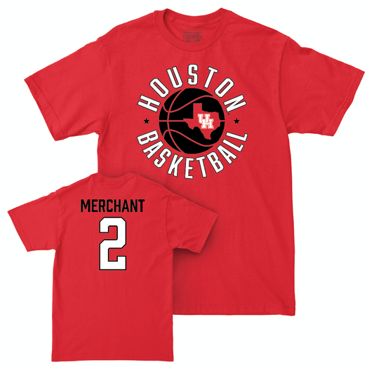 Houston Women's Basketball Red Hardwood Tee  - Kierra Merchant