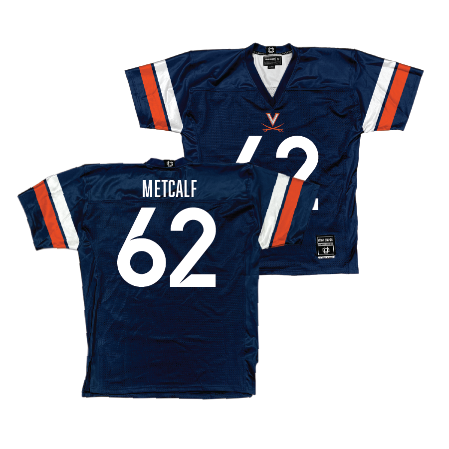 UVA Football Navy Jersey - Drake Metcalf | #62