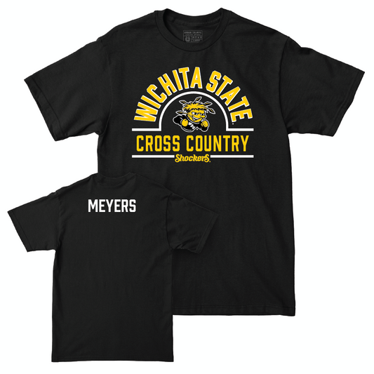 Wichita State Men's Cross Country Black Arch Tee  - Jacob Meyers