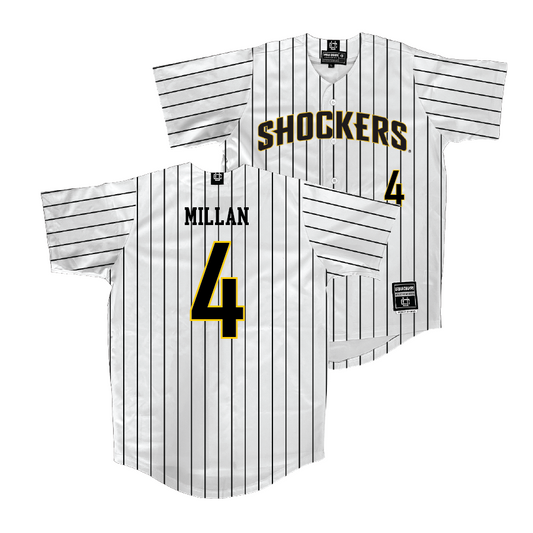 Wichita State Baseball White Jersey  - Mauricio Millan