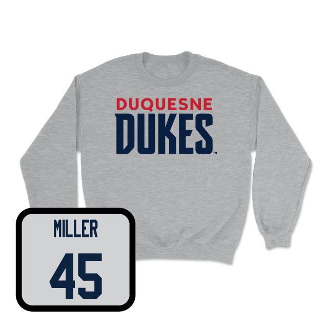 Duquesne Football Sport Grey Lock Crew - Luke Miller