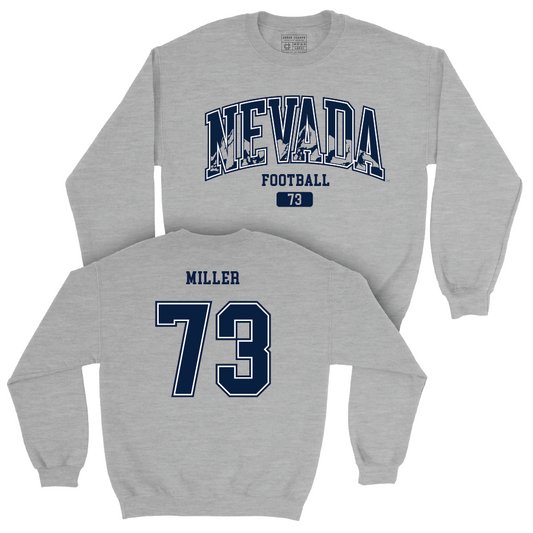 Nevada Football Sport Grey Arch Crew    - Tyler Miller