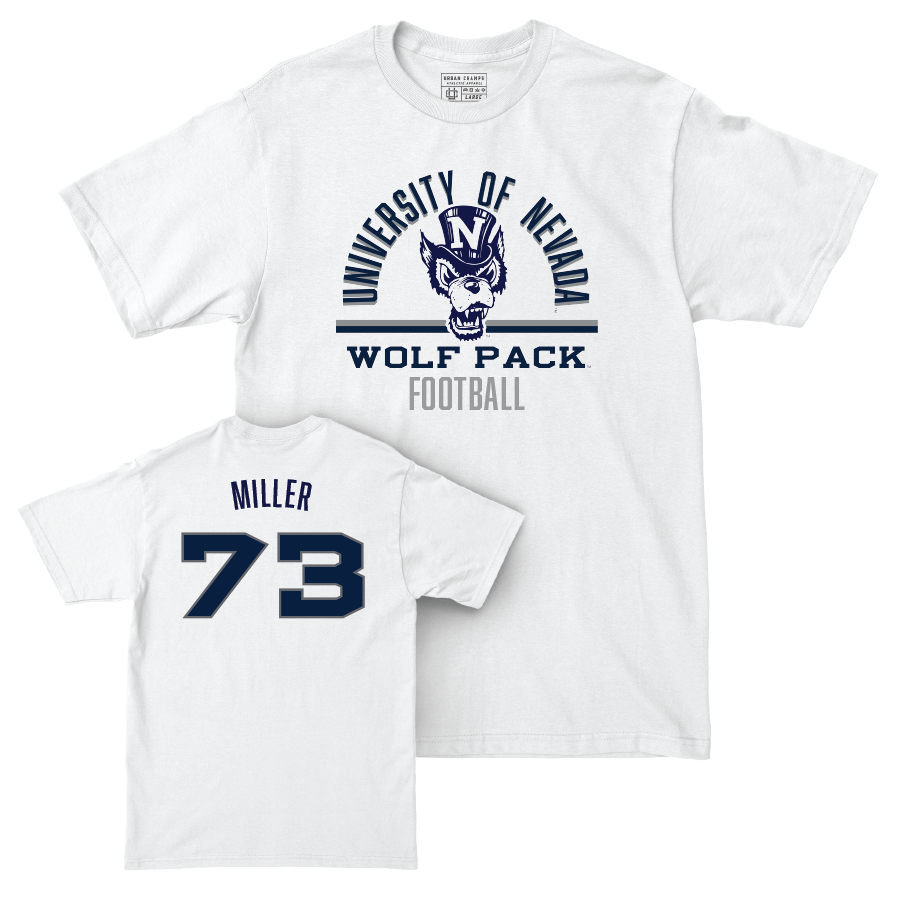 Nevada Football White Classic Comfort Colors Tee    - Tyler Miller