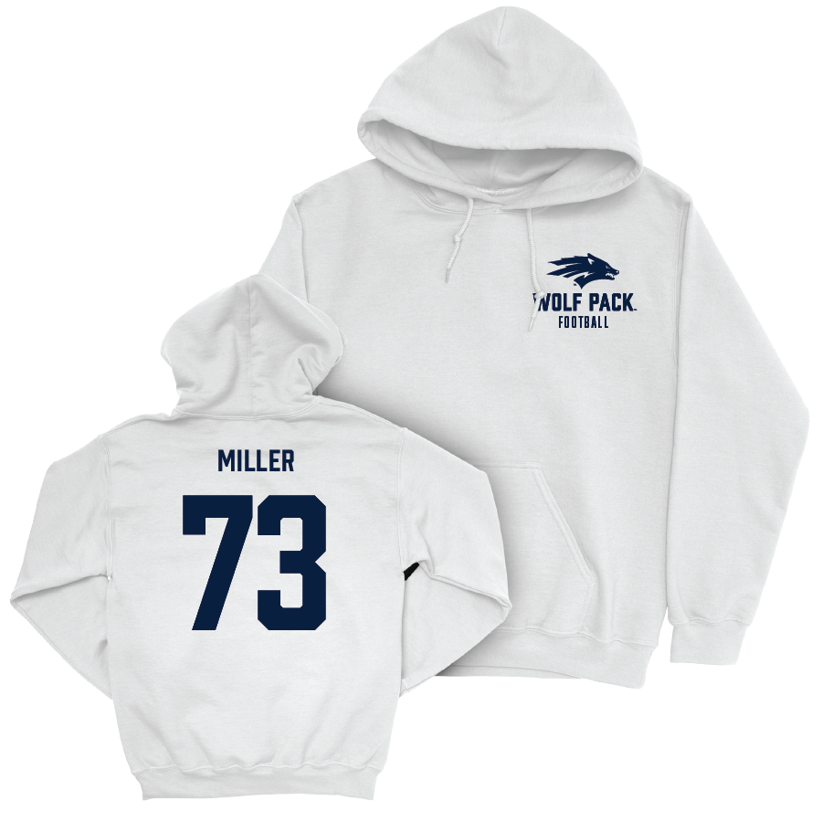 Nevada Football White Logo Hoodie    - Tyler Miller