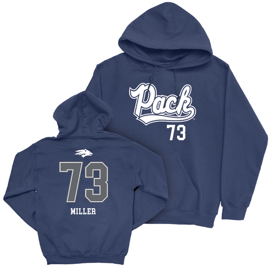 Nevada Football Navy Script Hoodie    - Tyler Miller