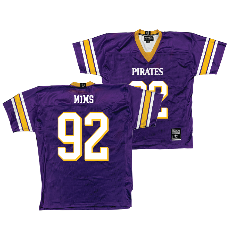 East Carolina Purple Football Jersey   - CJ Mims