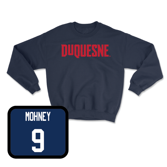 Duquesne Men's Soccer Navy Script Crew - Tate Mohney