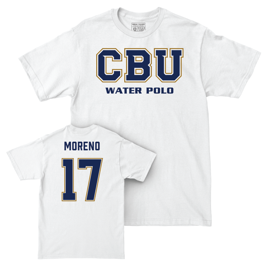 CBU Women's Water Polo White Comfort Colors Classic Tee   - Delilah Moreno