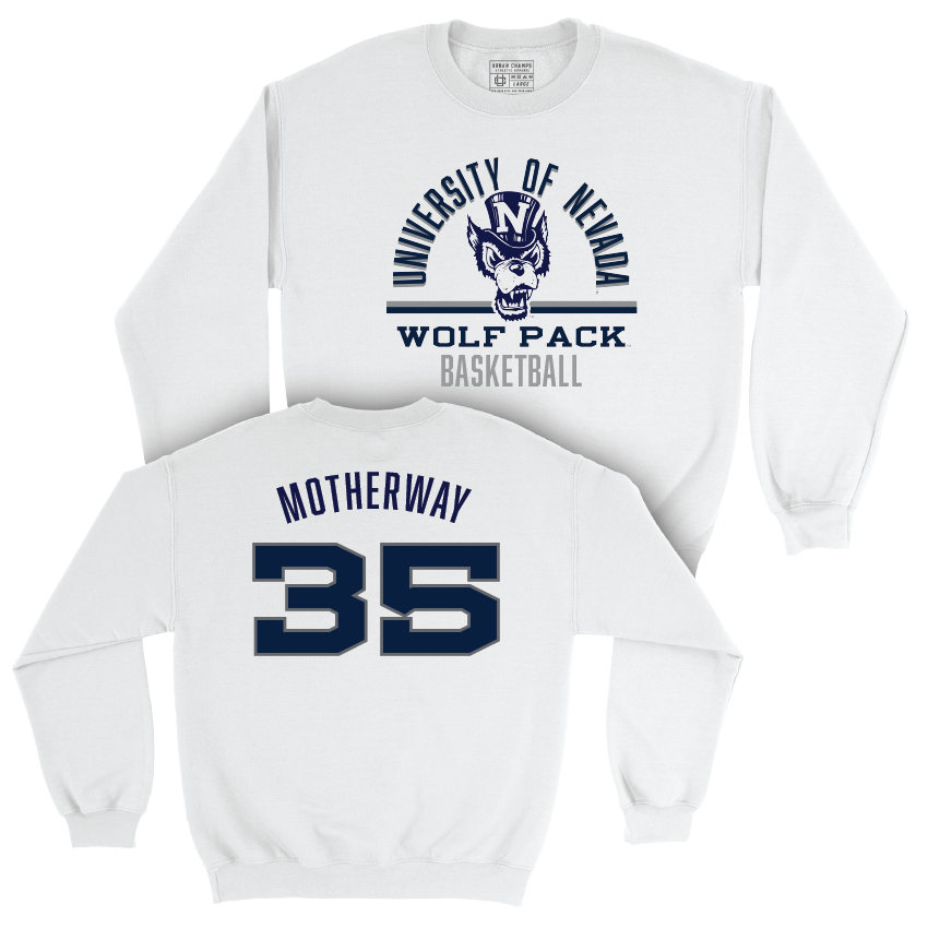 Nevada Women's Basketball White Classic Crew  - Elle Motherway