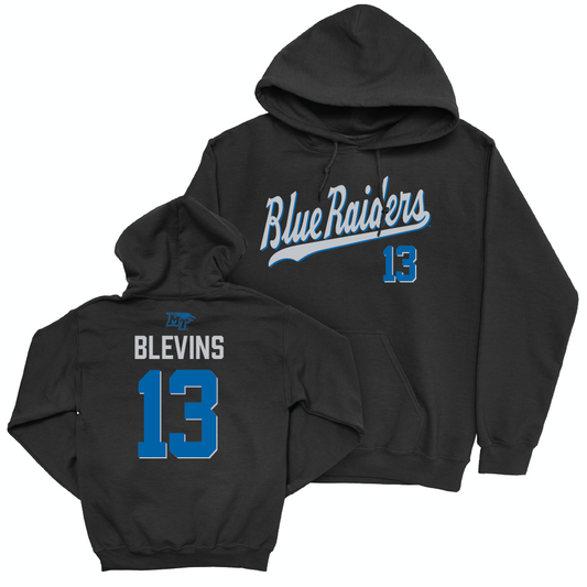 MTSU Softball Black Script Hoodie - Ansley Blevins Small