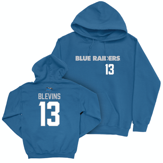 MTSU Softball Royal Sideline Hoodie - Ansley Blevins Small