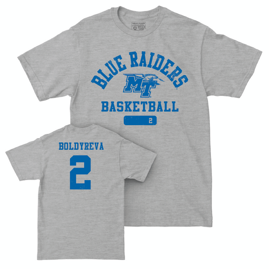 MTSU Women's Basketball Sport Grey Varsity Tee - Anastasiia Boldyreva Small