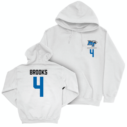 MTSU Softball White Logo Hoodie - Ava Brooks Small