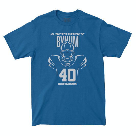 MTSU Football Royal End Zone Tee - Anthony Bynum Small