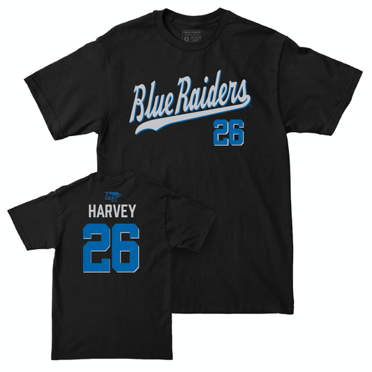 MTSU Softball Black Script Tee - Anyce Harvey Small