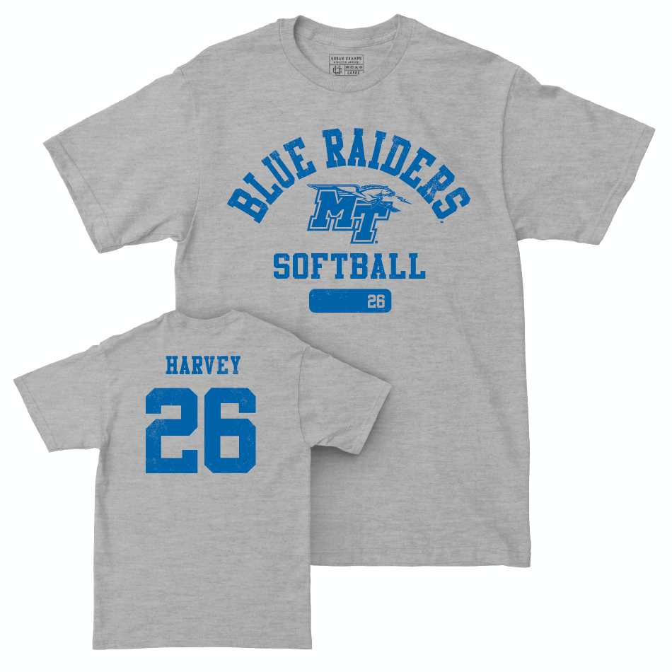 MTSU Softball Sport Grey Varsity Tee - Anyce Harvey Small