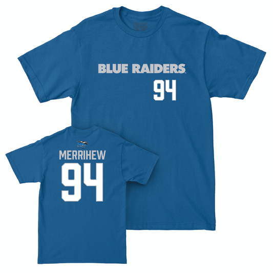 MTSU Football Royal Sideline Tee - Ayden Merrihew Small