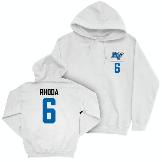 MTSU Women's Volleyball White Logo Hoodie - Adri Rhoda Small