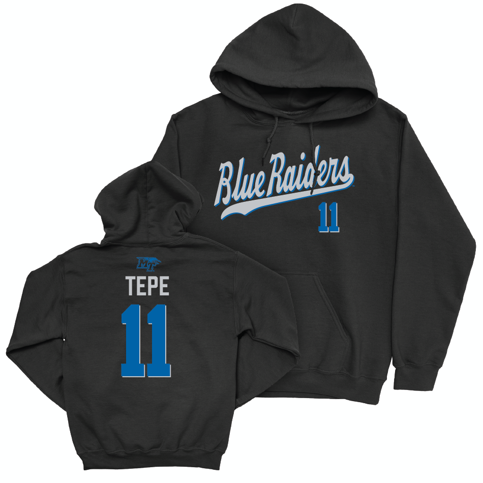 MTSU Softball Black Script Hoodie - Ava Tepe Small