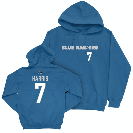 MTSU Football Royal Sideline Hoodie - Brendon Harris Small