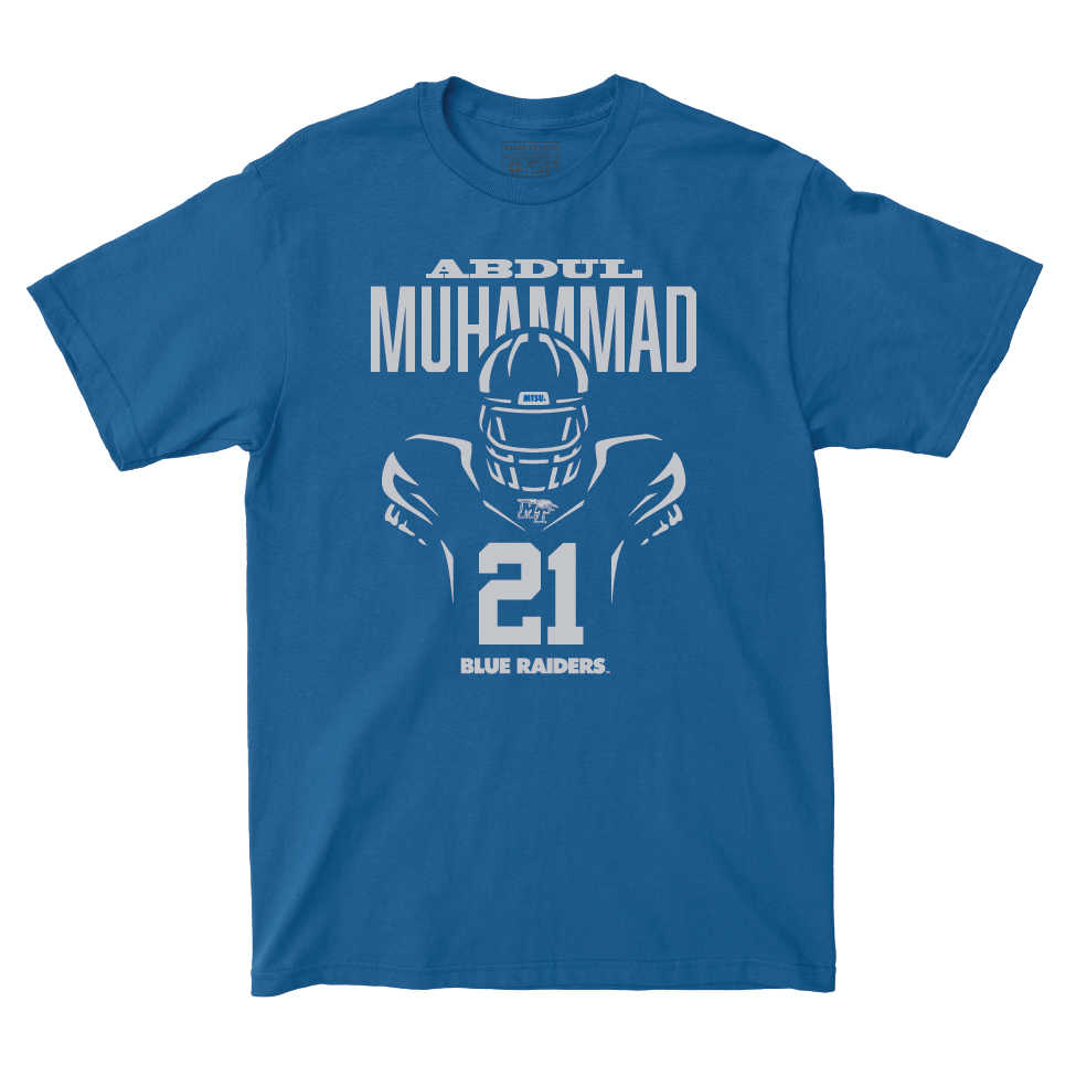 MTSU Football Royal End Zone Tee  - Abdul Muhammad