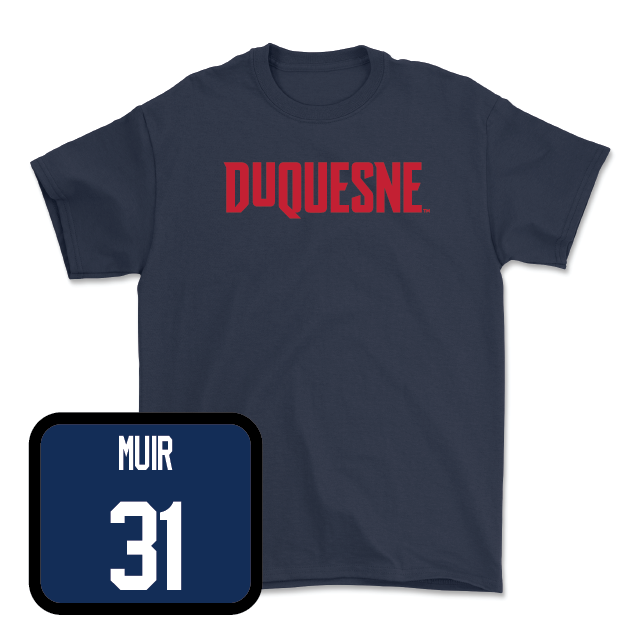 Duquesne Women's Soccer Navy Duquesne Tee - Mackenzie Muir