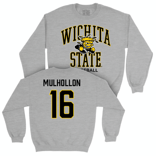 Wichita State Baseball Sport Grey Classic Crew - Michael Mulhollon