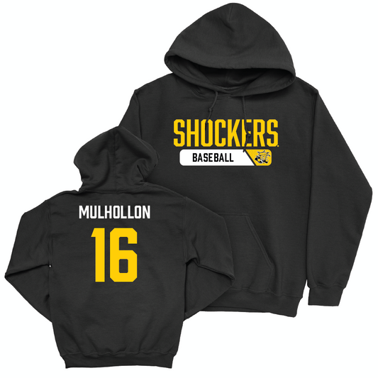 Wichita State Baseball Black Staple Hoodie - Michael Mulhollon