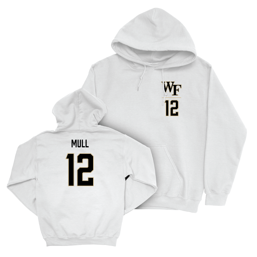 Wake Forest Football White Logo Hoodie  - Jaxon Mull