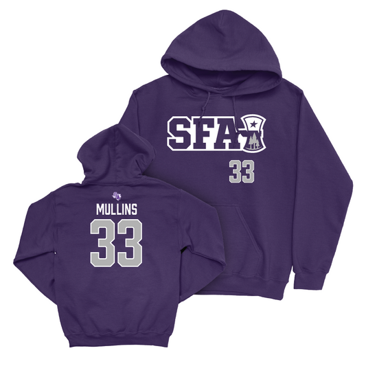 SFA Football Purple Sideline Hoodie   - Connor Mullins