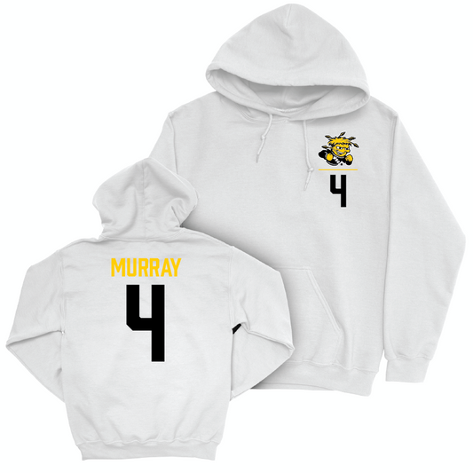 Wichita State Women's Basketball White Logo Hoodie  - Jayla Murray