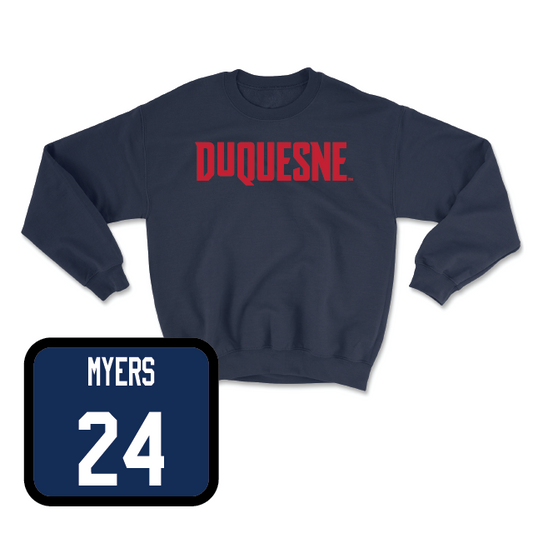 Duquesne Women's Basketball Navy Duquesne Crew - Tess Myers