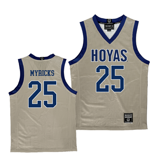 Georgetown Women's Basketball Grey Jersey - Kaliyah Myricks