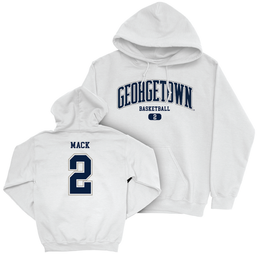 Georgetown Men's Basketball White Arch Hoodie  - Malik Mack