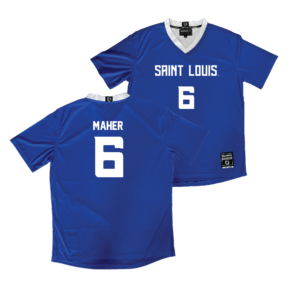 Saint Louis Men's Soccer Royal Jersey - Joey Maher