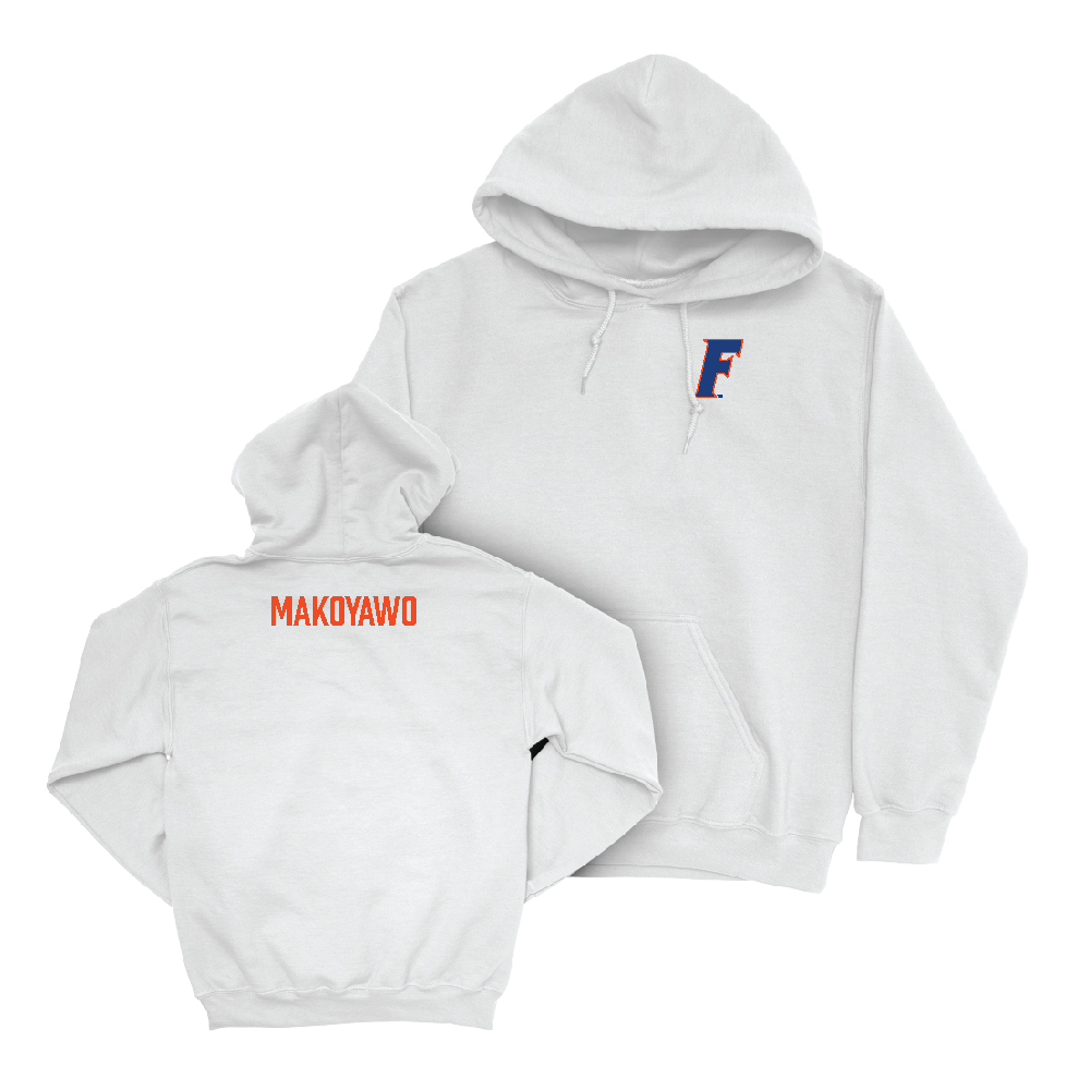 Florida Women's Track & Field White Logo Hoodie  - Toby Makoyawo