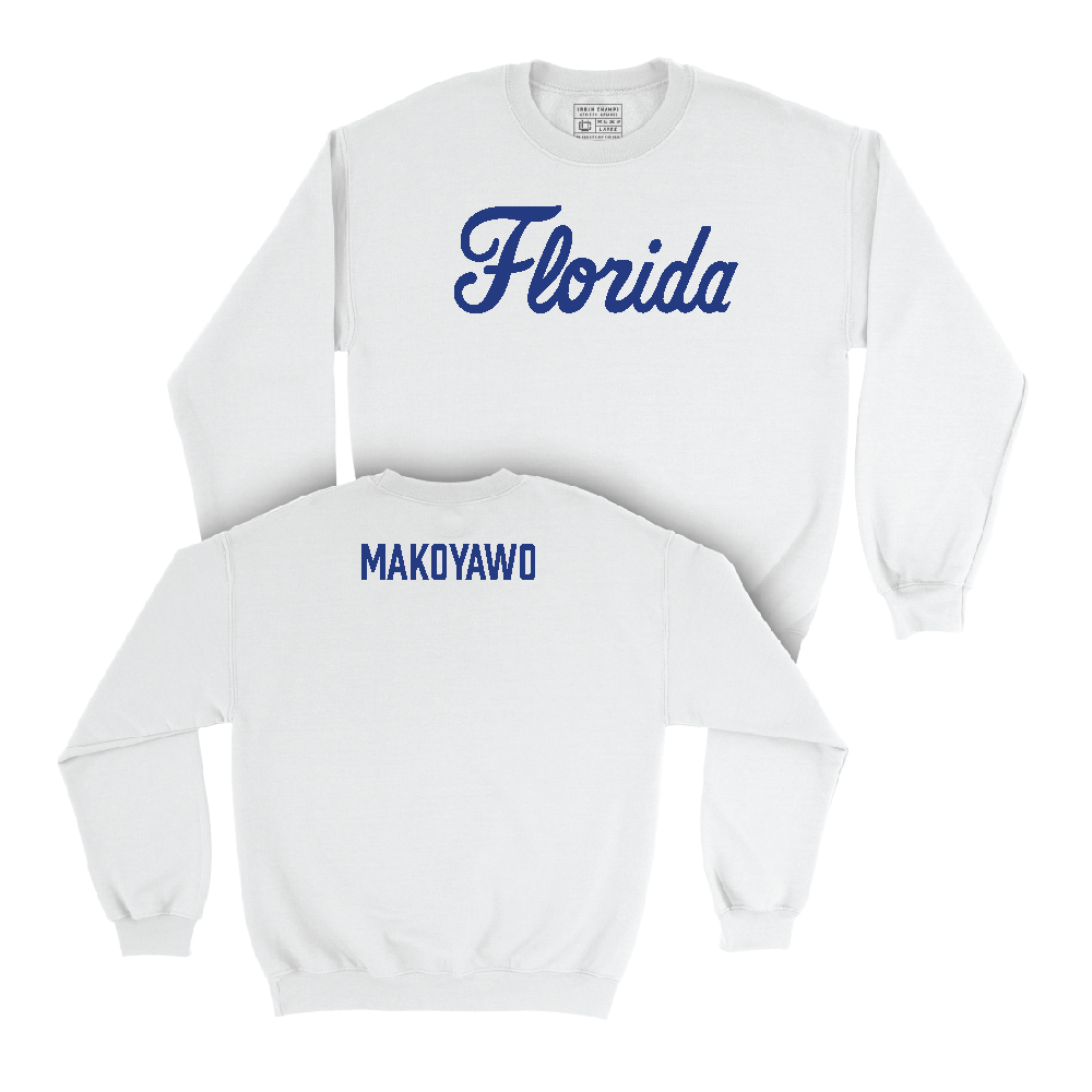 Florida Women's Track & Field White Script Crew   - Toby Makoyawo