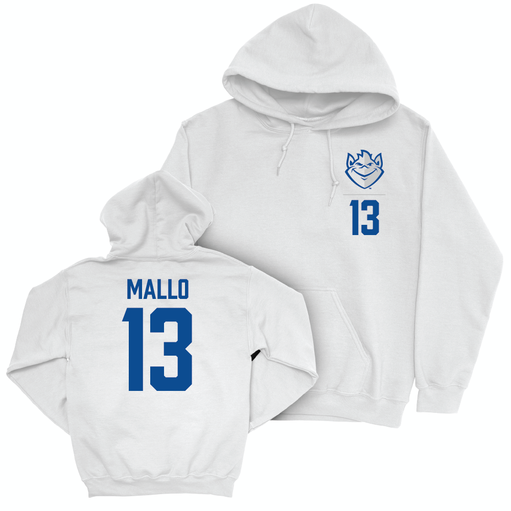 Saint Louis Softball White Logo Hoodie   - Abigail Mallo